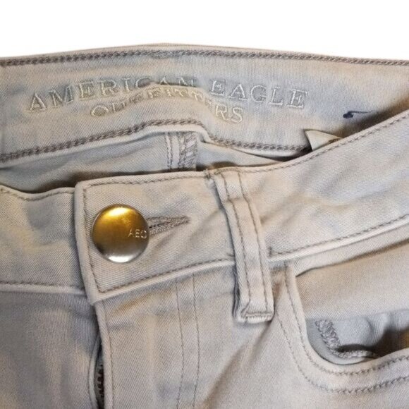 American Eagle Outfitters 00 Womens Hi-Rise Jegging Light Wash Denim Stretch - Picture 2 of 7